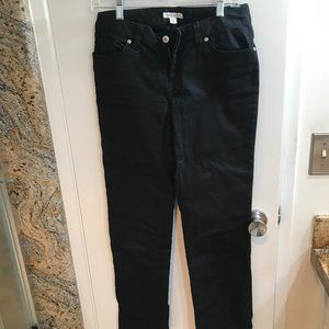 Boston Proper Deep black mid/low rise jeans